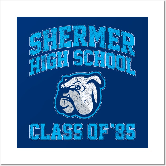 Shermer High School Class of 85 (Breakfast Club) Wall Art by huckblade